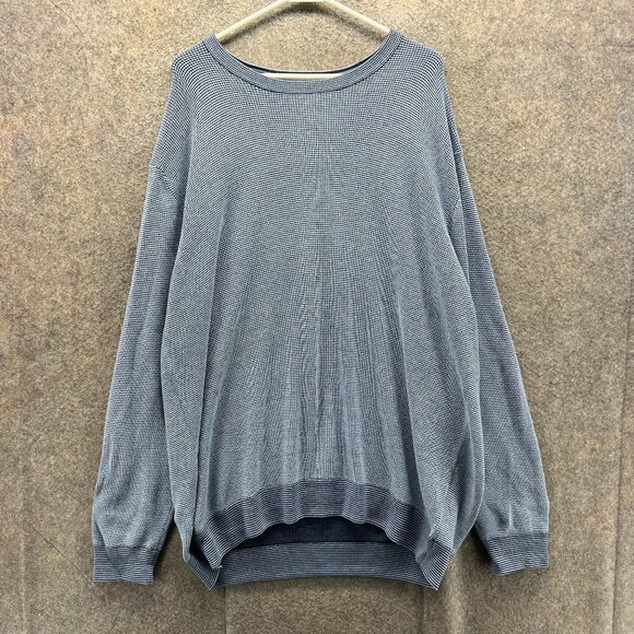 Southern Tide Other - Southern Tide Sweatshirt Men 2XL Blue Heather Cotton Waffle Knit Crewneck